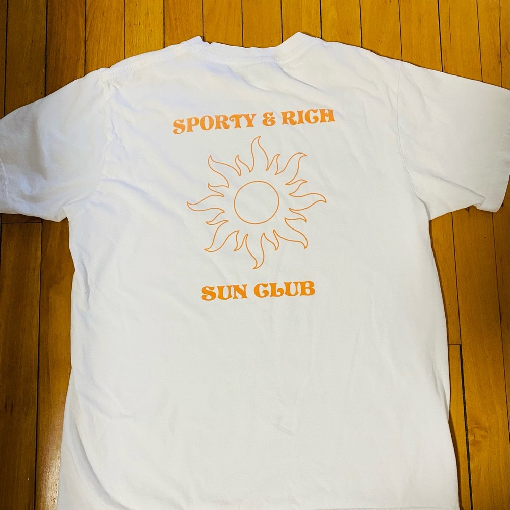 SPORTY & RICH SUN CLUB TEE - Picture 2 of 3